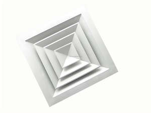 Fabriek Directe Aluminium Vierkante <span class=keywords><strong>Diffuser</strong></span> Plafond Luchtventilatie Lamellen Instelbaar Voor Luchtstroomhoek Of Volume - Product Image 4