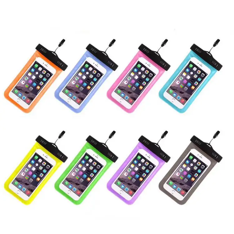 थोक मौलिकता बहु रंग पानी प्रूफ सेल फोन बैग सस्ता वाटरप्रूफ फोन कवर
