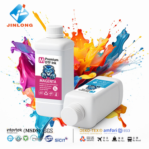 工厂价格Cmyk + w Uv Dtf墨水1L通用彩色热转印颜料印刷适用于Xp600 Dtf打印机Espon I1600 I3200 - Product Image 1