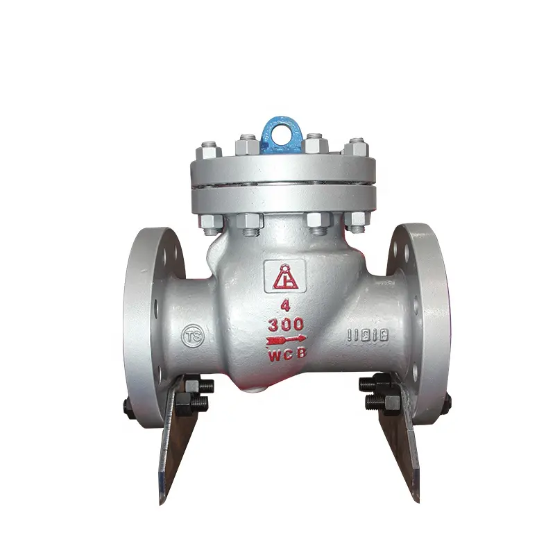 Válvula de retención de brida oscilante de acero fundido ASME, válvula unidireccional, válvula antirretorno de vapor de alta presión y gas natural