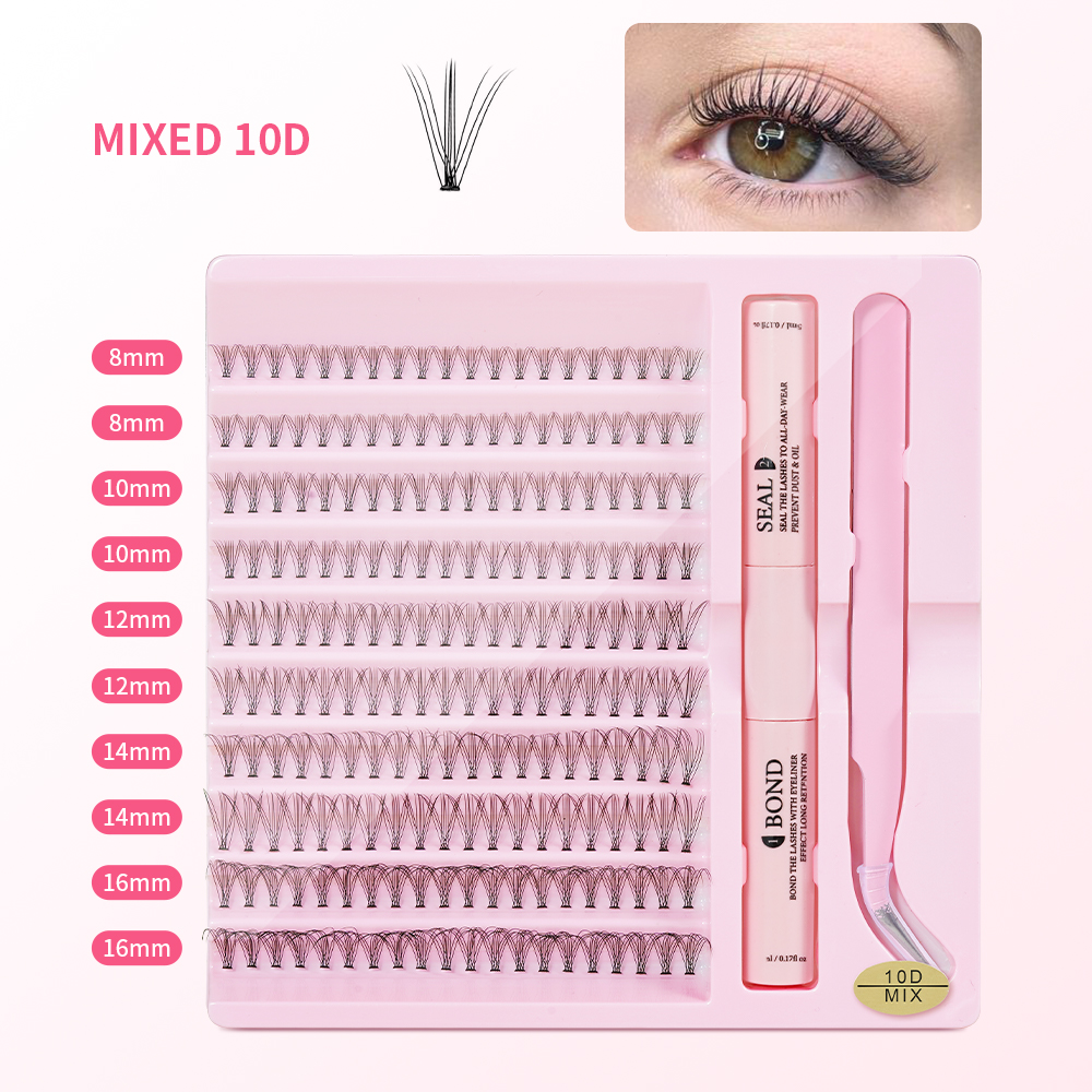 10D-avec lien et joint et pince à épiler