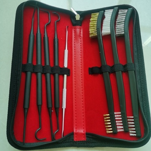 Tabanca temizleme araçları kiti dahil 3 plastik Pick & Gun temizleme fırçası, tabanca temizleyici seti 8 adet/takım - Product Image 4