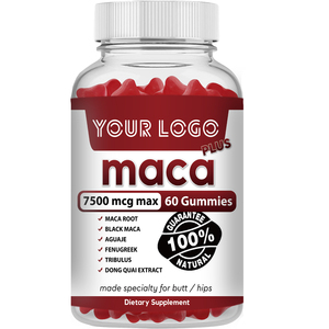Kadınlar ve erkekler için popo ve kalça büyütme maca gummies için yüksek potens organik maca kök gummies ultimate maca - Product Image 1