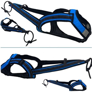 カスタムペットトレーニングプルベストバックストラップソフトパッド入りハスキー反射犬の体重プルタクティカルプロビッグスレッディングドッグハーネス