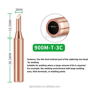 2024 yeni ürün 5 adet I + B + K + 2.4D + 3C havya saf bakır 900M havya ucu sting kolu kaynak aracı için - Product Image 3