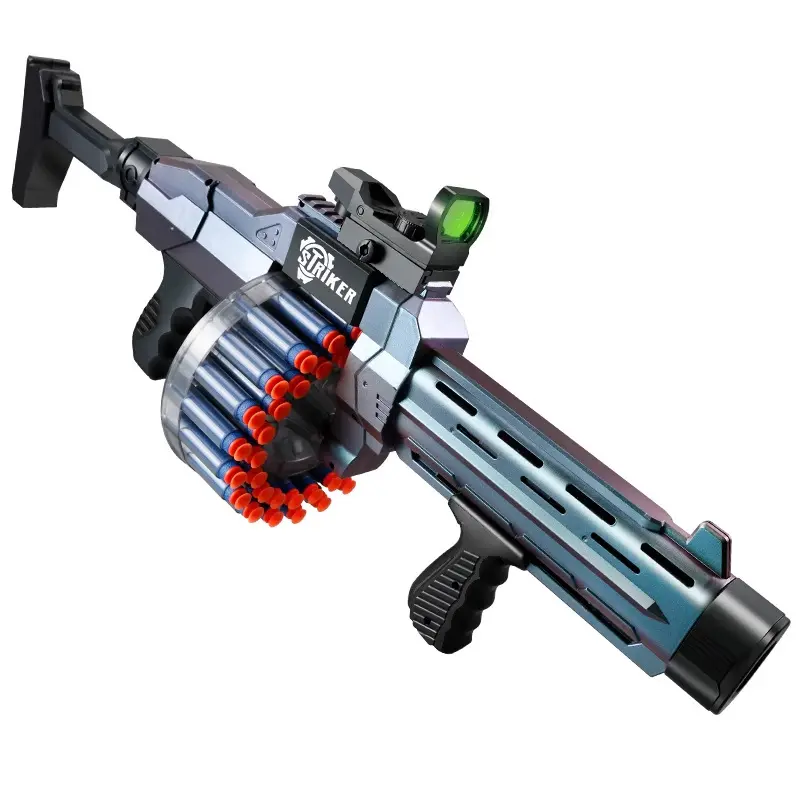 Arma de tiro de bala macia manual para crianças, Airsoft EVA, arma de tiro de brinquedo, tamanho grande e legal, brinquedo de brinquedo manual de 70 cm, 2024
