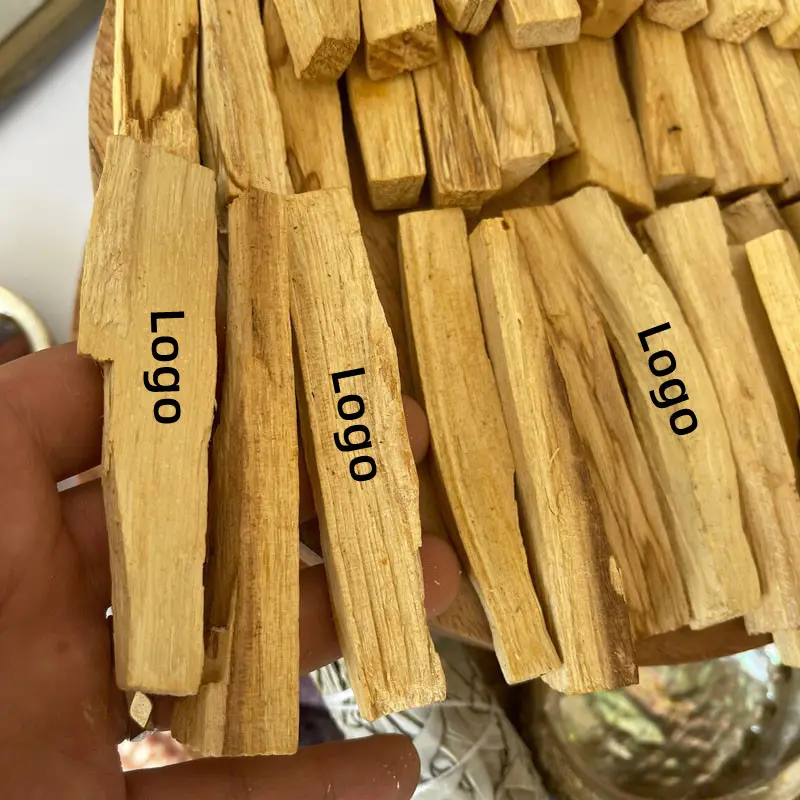 Palos difuminadores Palo Santo de alta calidad de Perú, Palo Santo grabado con logotipo