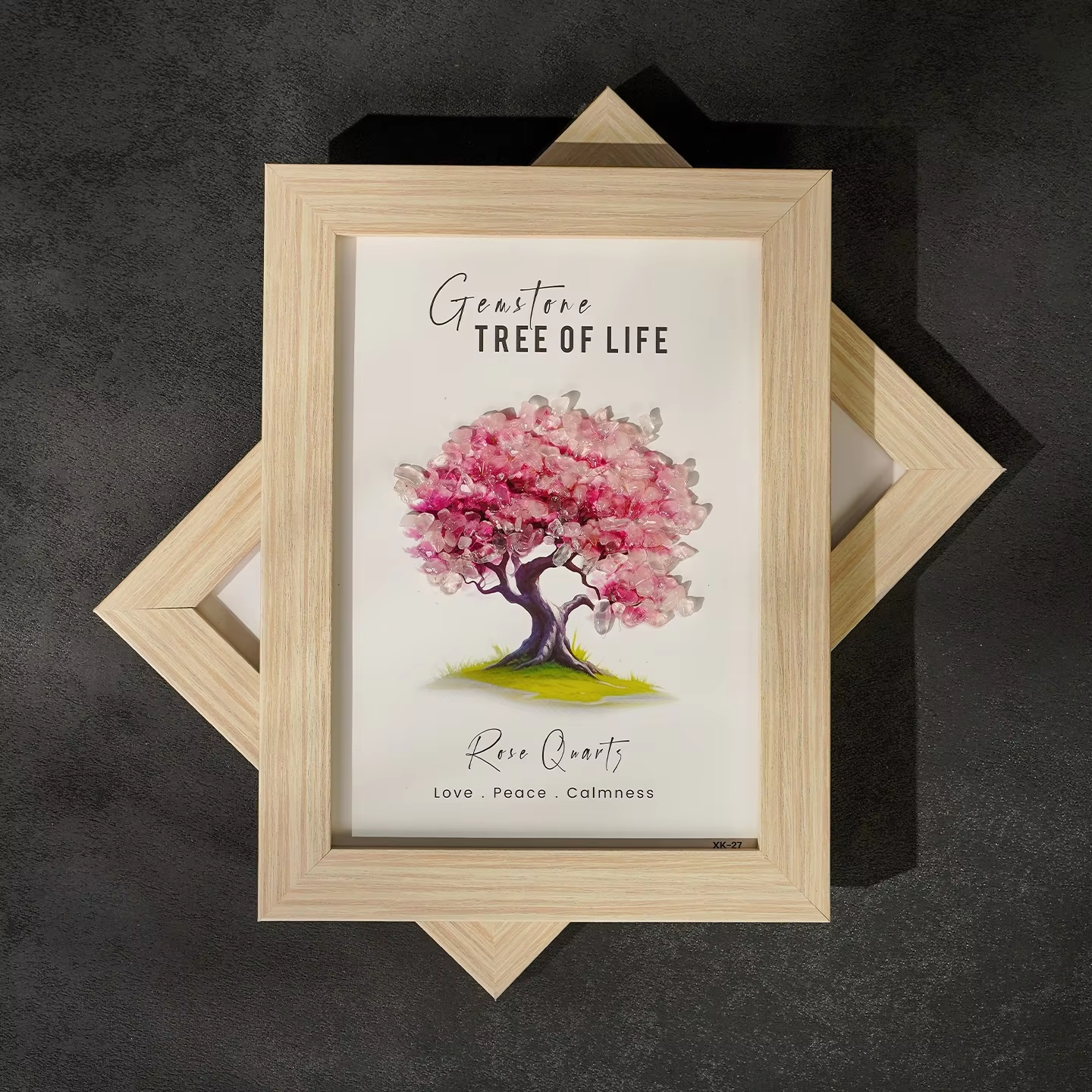 Arbre de vie en quartz rose