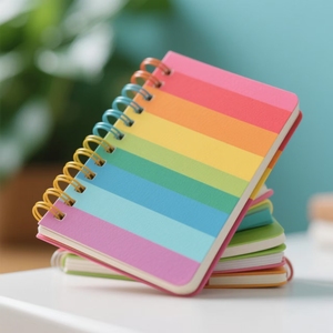 Bunte spiral gebundene Notizbücher, die die Bedürfnisse von Noting und Dekoration erfüllen - Product Image 2