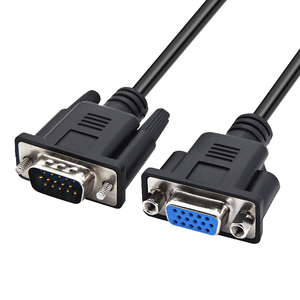 VGA至Vga电缆公母Vga 6英尺电缆连接器镀金软线兼容电脑连接器 - Product Image 1