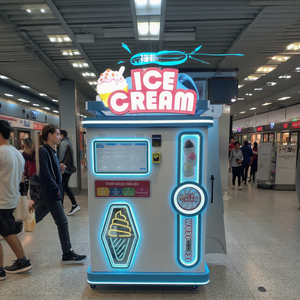Thông minh hoàn toàn tự động kỹ thuật số màn hình cảm ứng Kem Máy bán hàng tự động SDK chức năng mới ngoài trời tàu điện ngầm mềm Băng trung tâm mua sắm - Product Image 1