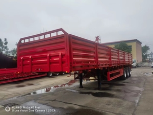 Bên thả Trailer bán với hàng rào bên có thể tháo rời nhanh chóng cho vận chuyển đa mục đích cả container và Hàng rời cho Zambia - Product Image 2