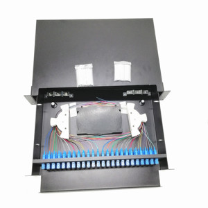 Panel de parche de fibra óptica para red FTTX, montaje en estante tipo ODF, ftth de 12/24/48 núcleos, 1U/2U SC/LC/FC/ST, de buena calidad, directo de fábrica - Product Image 2