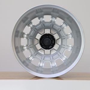 17X8.5J改良型设计合金轮毂6x139.7 6X114.3轮辋17英寸6 holesWheels 4X4带银色护岸的越野车轮 - Product Image 5