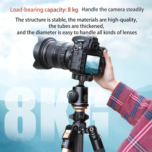 Qzsd Q6664 2-Trong-1 Chuyên Nghiệp Hợp Kim Nhôm <span class=keywords><strong>Tripod</strong></span> Xách Tay Kính Thiên Văn Máy Ảnh <span class=keywords><strong>Monopod</strong></span> Đứng Với Chất Lỏng Đầu - Product Image 5