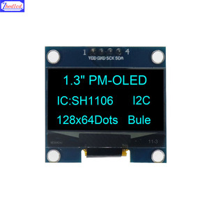 1.30 "12864 128x64 OLED COG COB display module bule bianco giallo pannello schermo a colori SH1106 4pin interfaccia I2C - Product Image 2