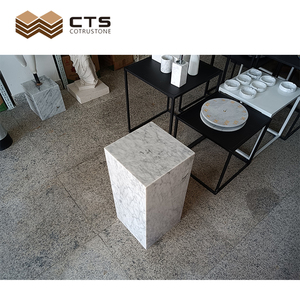 Tùy Chỉnh Thiên Nhiên Calacatta Viola Thấp Plinth Bàn Cà Phê Đá Cẩm Thạch Marmor Cube Bàn Màu Đen - Product Image 5