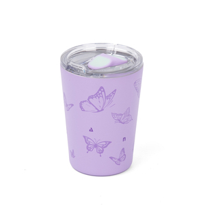 Оптовая продажа, Лидер продаж, милый фиолетовый, <span class=keywords><strong>14</strong></span> унций, Двойной Изолированный кофейный стакан из нержавеющей стали со съемной скользящей крышкой - Product Image 2