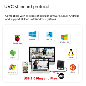 OV2710 Mini kamera 3200 1080P HD UVC Bild verarbeitung USB WebCam 5mm 60 Grad Weitwinkel 1 Jahr CMOS zum Scannen der Bild visual isierung - Product Image 6