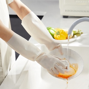 Liên hệ với thực phẩm an toàn dầu kháng dài tay không mùi hộ gia đình làm sạch găng tay tái sử dụng Nitrile nhà bếp găng tay - Product Image 6