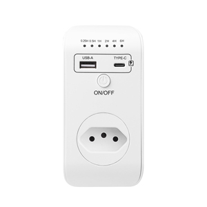 BR Plug New Smart presa di temporizzazione Controller automatico spegnimento programmabile conto alla rovescia interruttore con USB Type-C - Product Image 1