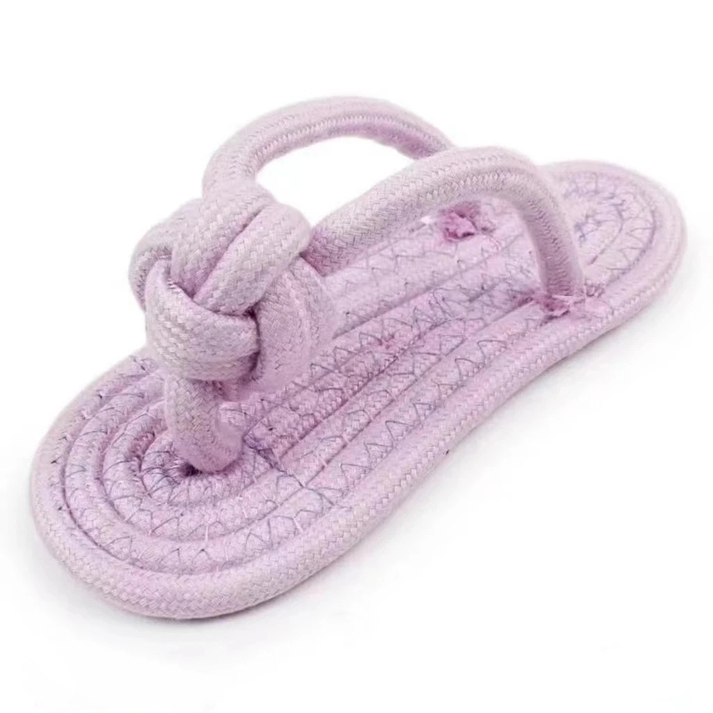 Zapatillas de cuerda de algodón moradas (aprox. 16*7CM)