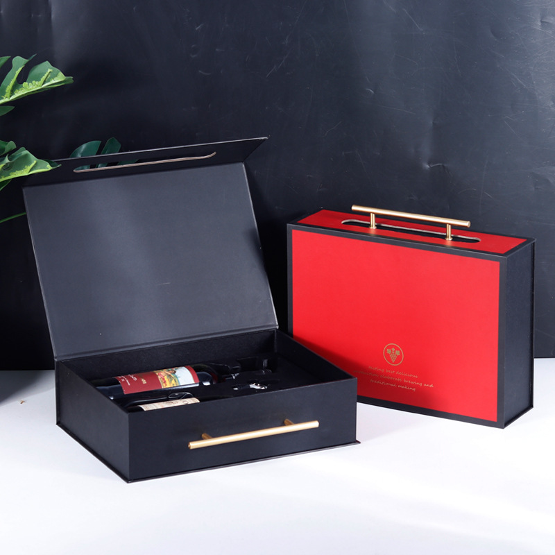 Red New Style Horizontal Dual Pen Gift Box