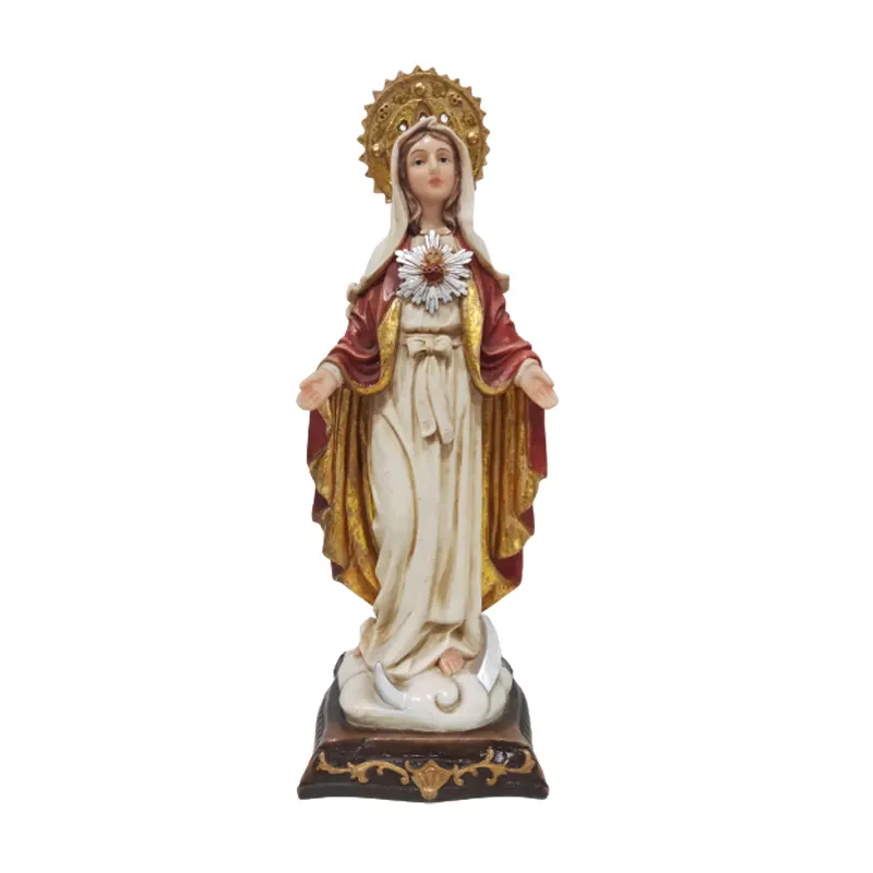 صورة دينية كاثوليكية لماري العذراء هدايا دينية ديكور ديكور داخلي إبداعي سطح الطاولة الحرف الراتنج