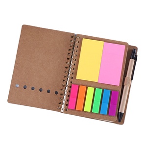 Hot Selling <strong>Note</strong> Pads and Pen Set Multi Color <strong>Memo</strong> Pads Kraft <strong>Notebook</strong> With Colored Index Tabs Sticky <strong>Notes</strong> for Students