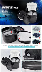 <span class=keywords><strong>Sunsun</strong></span> HW-303B HW-304B bên ngoài bộ lọc UV bên ngoài Canister Lọc thích hợp cho tươi và nước biển - Product Image 6