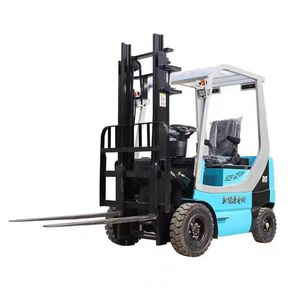 Small Electric Forklift Logistics 2 Tons 3 Tons Capacity Hydraulic Stacker Four-Wheel Car <strong>Loading</strong> <strong>Unloading</strong> <strong>Lifting</strong> Forklift - Product Image 5
