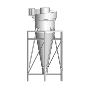 Karton atık işleme beslemesi için birincil cevher kırma sistemleri için yeni siklon ayırıcı siklonik toz ayırıcı Split tip - Product Image 6