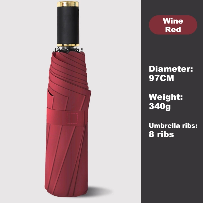 colorful Wine Red-Gold Handle
