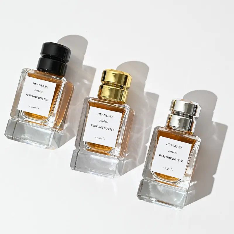 Bouteilles de parfum de luxe 100ml parfum en vrac vide luxe 30ml 50ml vaporisateur bouteille de parfum en verre avec bouchons uniques