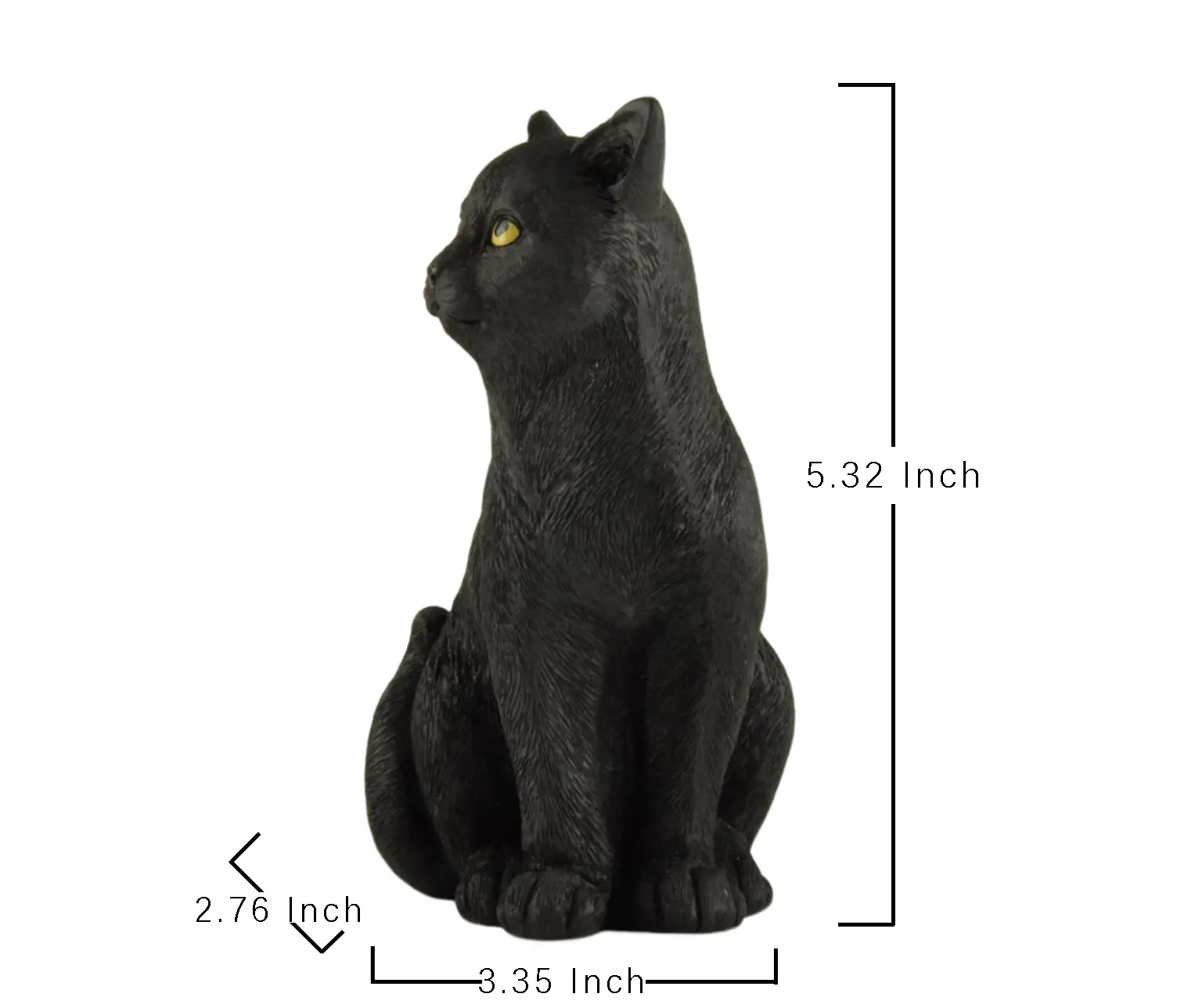 Figuras de animales de resina con textura de realidad, Gato naranja/Negro/gris para decoración del hogar o regalos