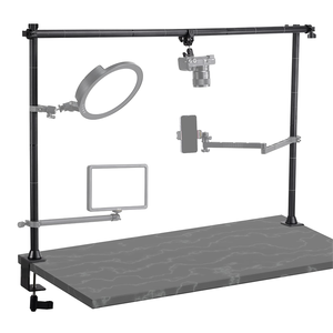 Masa üstü kamera yatağı Rig üst-aşağı çekim, profesyonel alüminyum masa üstü çok cihazlı montaj platformu - Product Image 1
