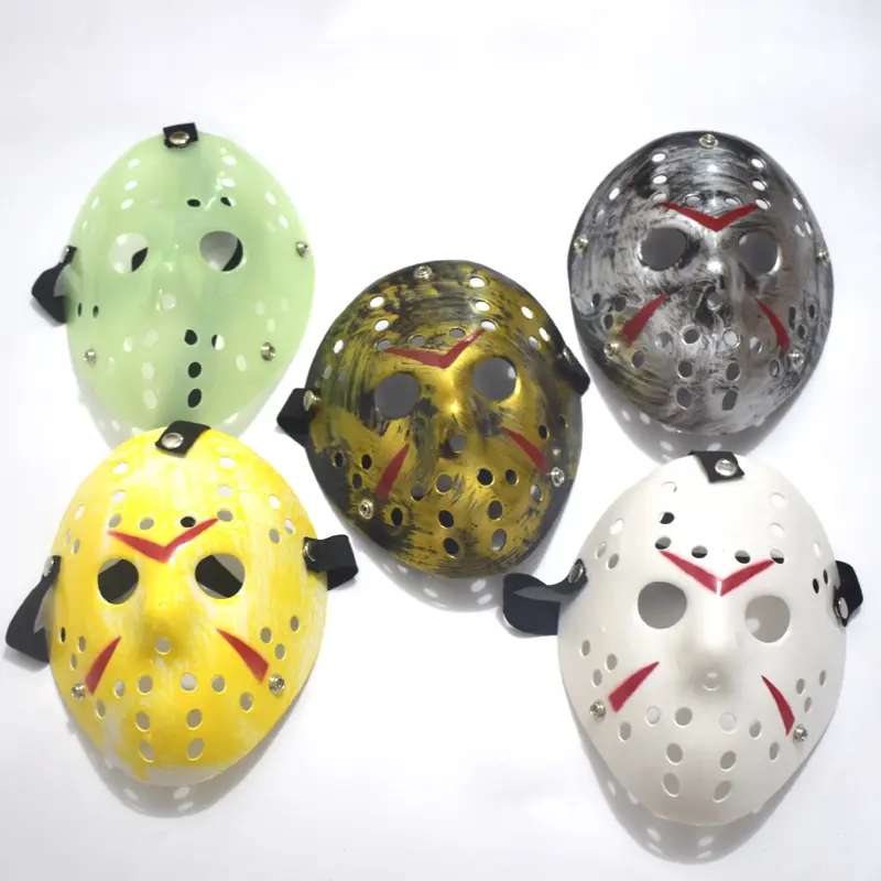 Máscara de Halloween para Jason, fantasia assustadora para o 13o Festival de Festa de Natal DD7-113, cosplay de máscaras de hóquei