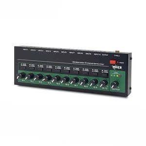 Mezclador de audio de 10 canales Nuevo mezclador multicanal de entrada/salida de conmutación mono ESTÉREO - Product Image 1