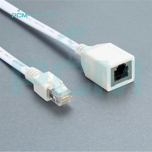 Telefon hattı RJ12 6P6C erkek kadın uzatma kablosu için faks Modem yönlendirici DSL VDSL ISDN Ethernet Internet LAN LED aydınlatma - Product Image 4