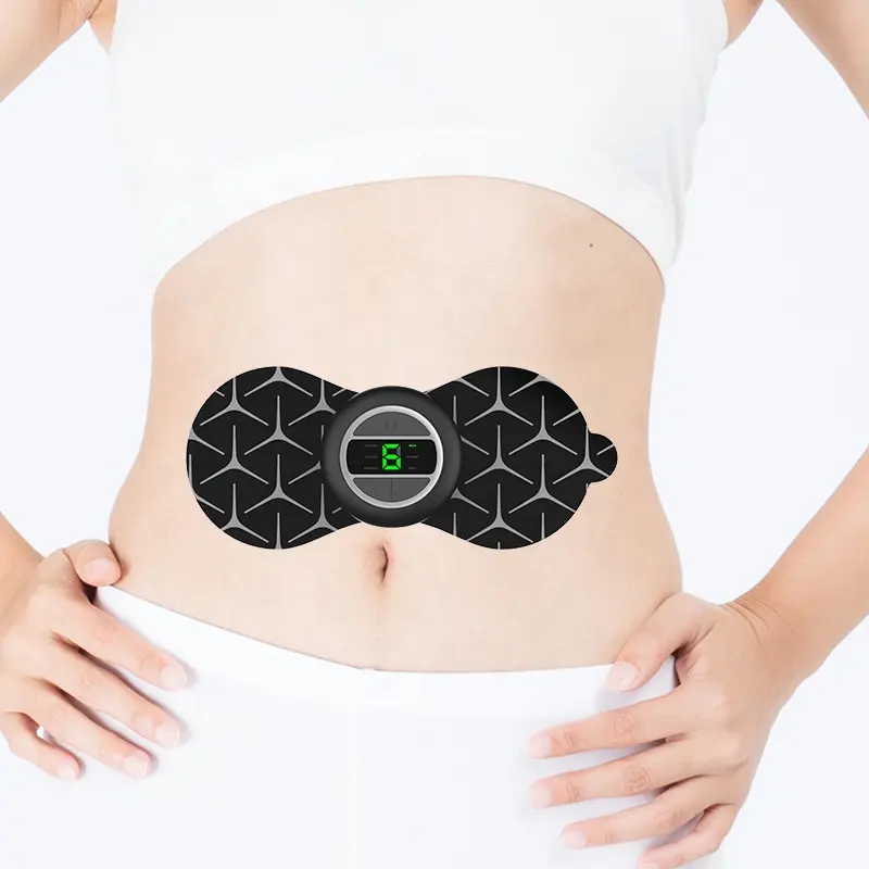 Mini massaggiatore adesivo portatile a bassa frequenza mini ems dispositivo di massaggio antidolorifico elettrico gambe del collo vita schiena addome massaggiatore