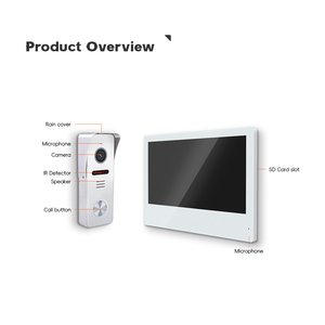 Tuya Wi-Fi 1080P видеофон домофон 10,1 дюймов HD дверная камера IP дверной телефон видео с функцией считывания карт - Product Image 3
