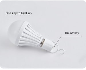 Süper parlak B22 E27 5W - 12W enerji tasarrufu LED akıllı şarj edilebilir acil durum ışığı pille çalışan Led ampul - Product Image 2