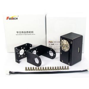 Feetech มอเตอร์หุ่นยนต์ SM60CL 60kg เพลาคู่12V ควบคุมมุม0-360องศาเซอร์โว RS485อัจฉริยะพร้อมเกียร์เหล็กทำจากโลหะ