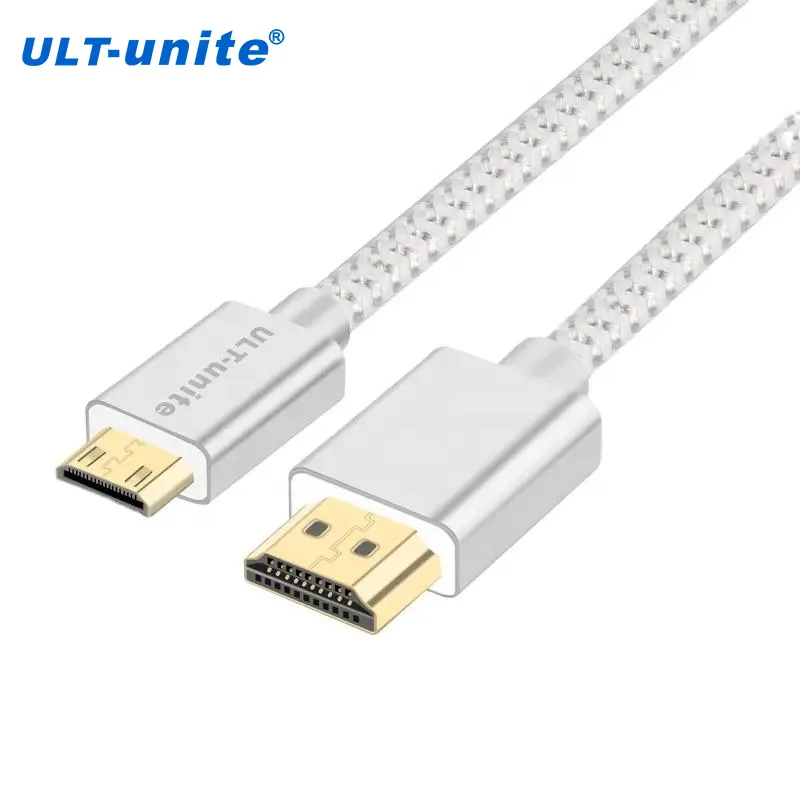 ULT-unite аудио кабели 4K 2K 60 Гц HDMI кабель 1,2 м 2 м 3 м hdmi к mini hdmi для цифровой камеры