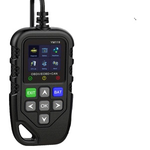 适用于所有汽车的全OBDII/EOBD CAN模式YM119 OBD II读码器扫描仪自动诊断工具适用于12v车辆 - Product Image 1