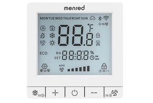 <span class=keywords><strong>Modbus</strong></span> <span class=keywords><strong>RS485</strong></span> Smart 24v 220v Controlador de temperatura com tela sensível ao toque Hvac 4 Tubulações Termostato Fcu Digitas termostato ambiente