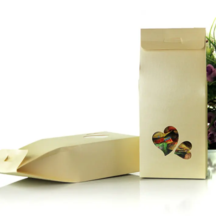 Термогерметизирующий пакет, крафт-бумага для открывания окон, настраиваемый печатный логотип, сушеные фрукты, арахисовый пищевой упаковочный пакет