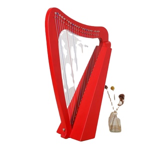 Lyre 15-String İrlanda arp el yapımı küçük enstrüman taşınabilir ve öğrenmesi kolay 19-String niş İskoçya tarzı - Product Image 5