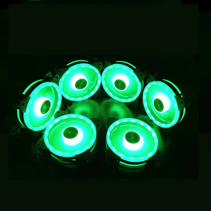 Ventiladores de caja de computadora con luz multicolor al por mayor de fábrica Ventiladores de caja de PC con control remoto