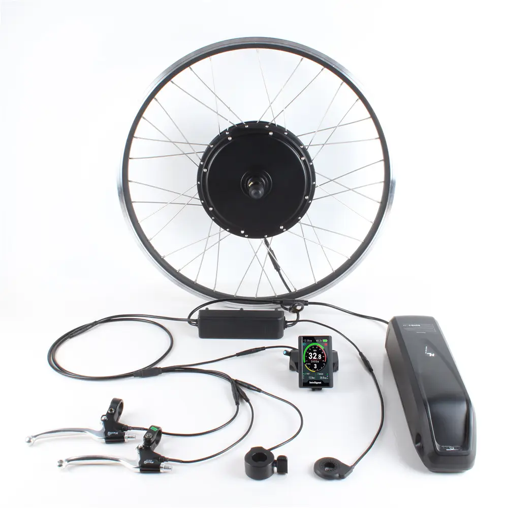 20 24 26 27.5 28 29 Inch 700c 48v 500w Brushless Direct Hub Motor Electric Bike Conversion Kit with Lithium Battery (optional)